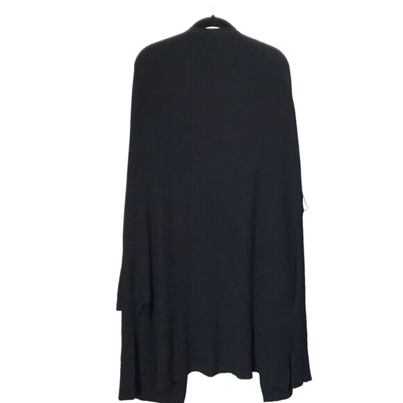 Newport News Sweater Womens Size XL Black Ribbed Long Sleeve Long Cardigan - Picture 6 of 11